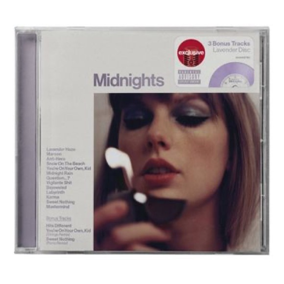Taylor Swift Other - Taylor Swift Midnights Lavender CD with Hits Different
